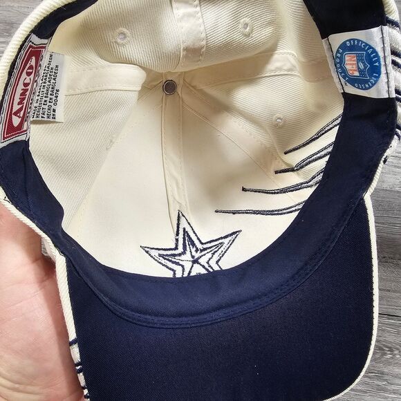 Dallas Cowboys Hat Annco Men's Adjustable White NFL Star Design - Picture 5 of 6